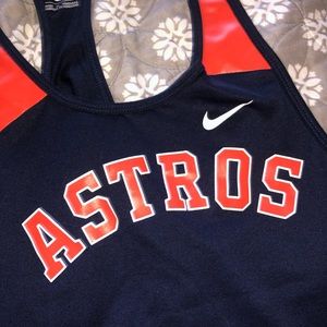 Astros Nike racer back tank